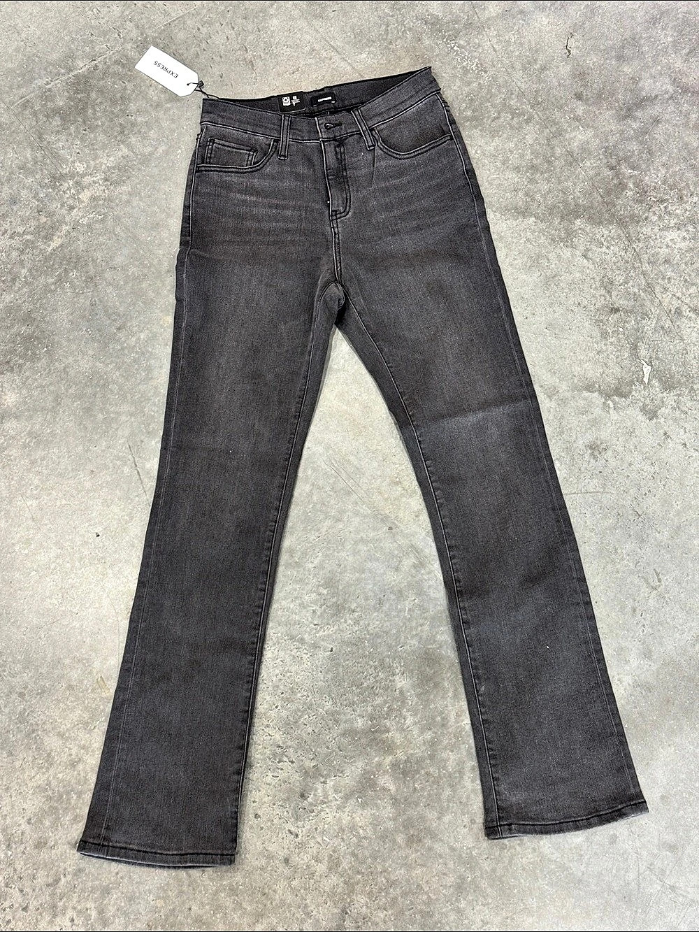 Express Bootcut Jeans Black Wash in Black Size 8